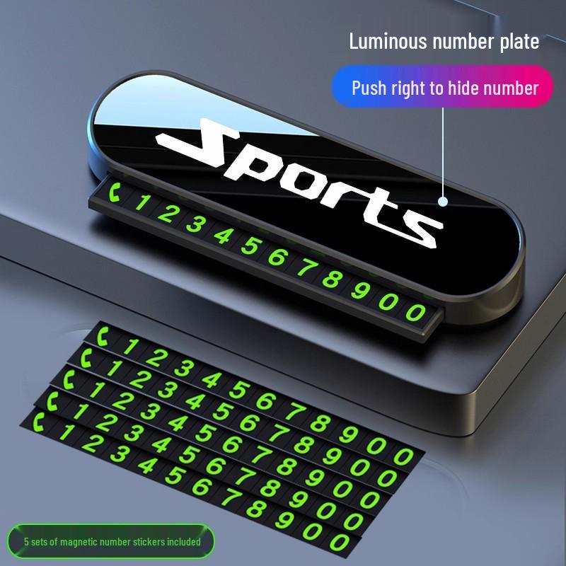 Laser-Engraved Temporary Parking Phone Number Signs for BYD Qin L/PLUS/EV/PRO (Concealable)