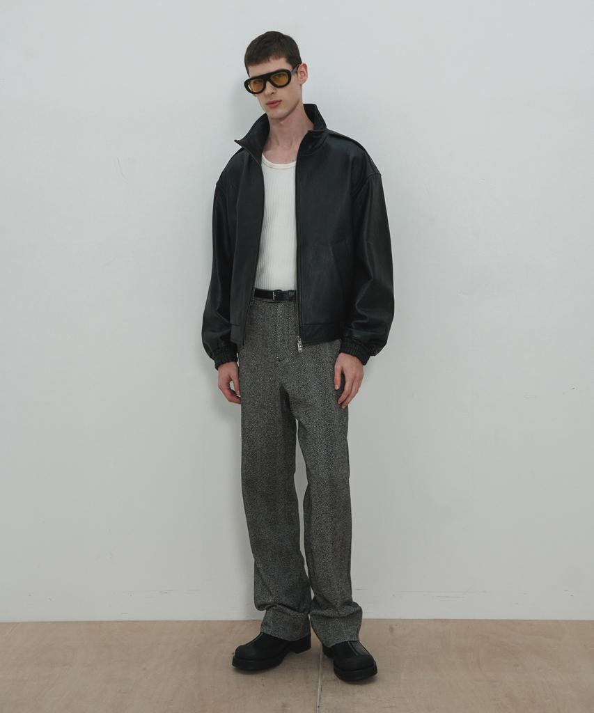 MOONSUN Unisex, Herringbone Slacks / Gray