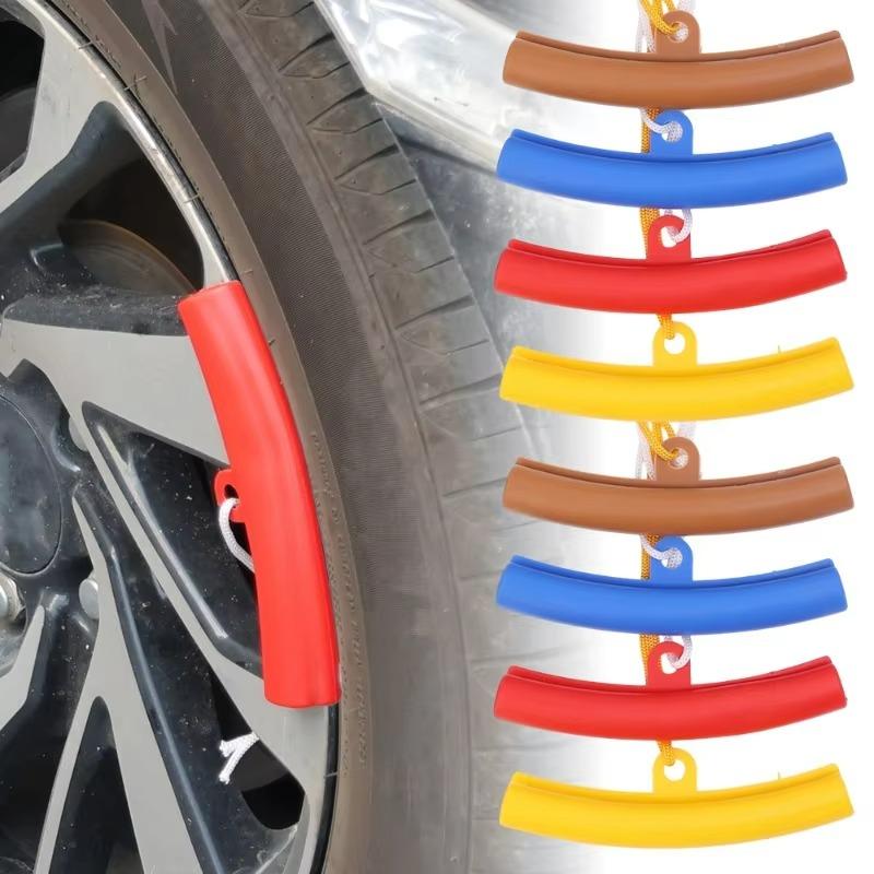 Car Motorcycle Wheel Guard Rim Protect Red Blue Bicycle Car Wheel Rim Protector Tyre Changer Guard Tire Change Protection Tool