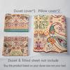 Soft with Soft Fabric Duvet Cover Set Fashion Vintage Bohemian Style Print Beding Set Soft Breathable Soft Duvet Cover For Bedrom Guest Rom