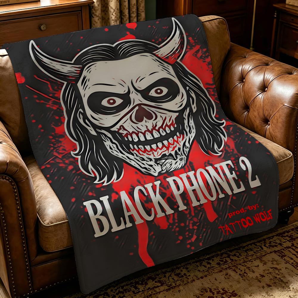 movie T-The Black Phone-E Throw Thick Comfort Flannel Quilt, Multi-scene Use Indoor Outdoor Daily Nap
