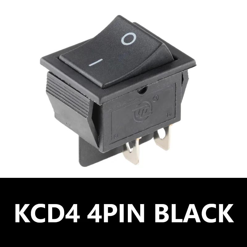 

5/20/100PCS KCD4 Rocker Switch ON-OFF 2 Position Electrical equipment With Light Power Switch 4 Pins/6Pins 16A250VAC/20A125VAC 5PCS