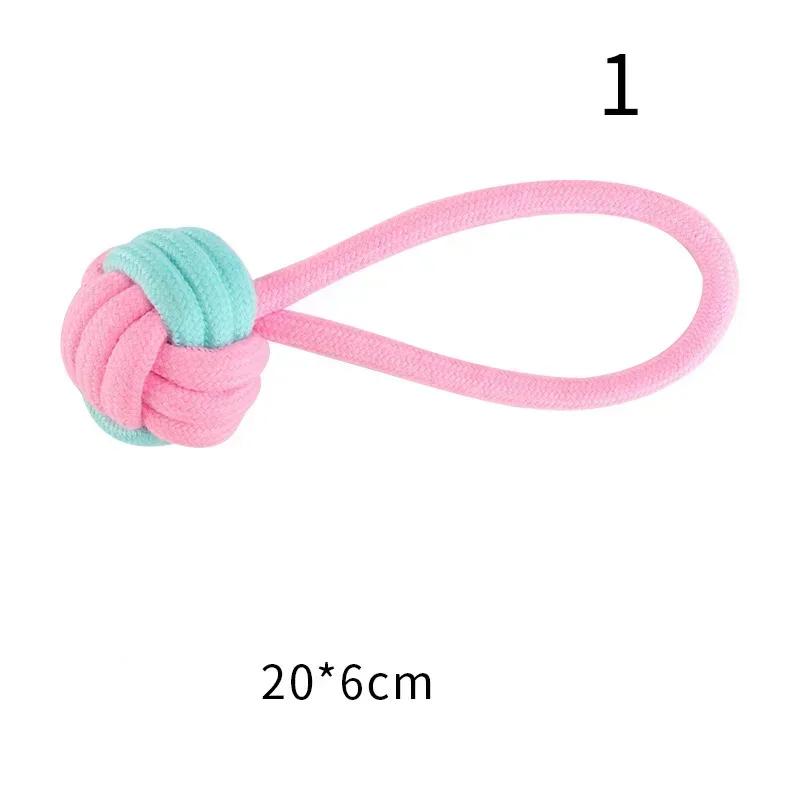 1pcs Pet Chewing Toys Mini Pet Teeth Cleaning Interactive Toy Cotton Rope Bite Resistant Anti Swallowing Dog Toys Dog Supplies