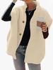 Cross-border Amazon casual versatile solid color plush vest women's winter new warm single-breasted sleeveless coat women