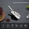 Stainless Steel Multipurpose Scoop with Extended Hanging Handle for Ice, Rice, Dried Fruit, Candy, and Flour.