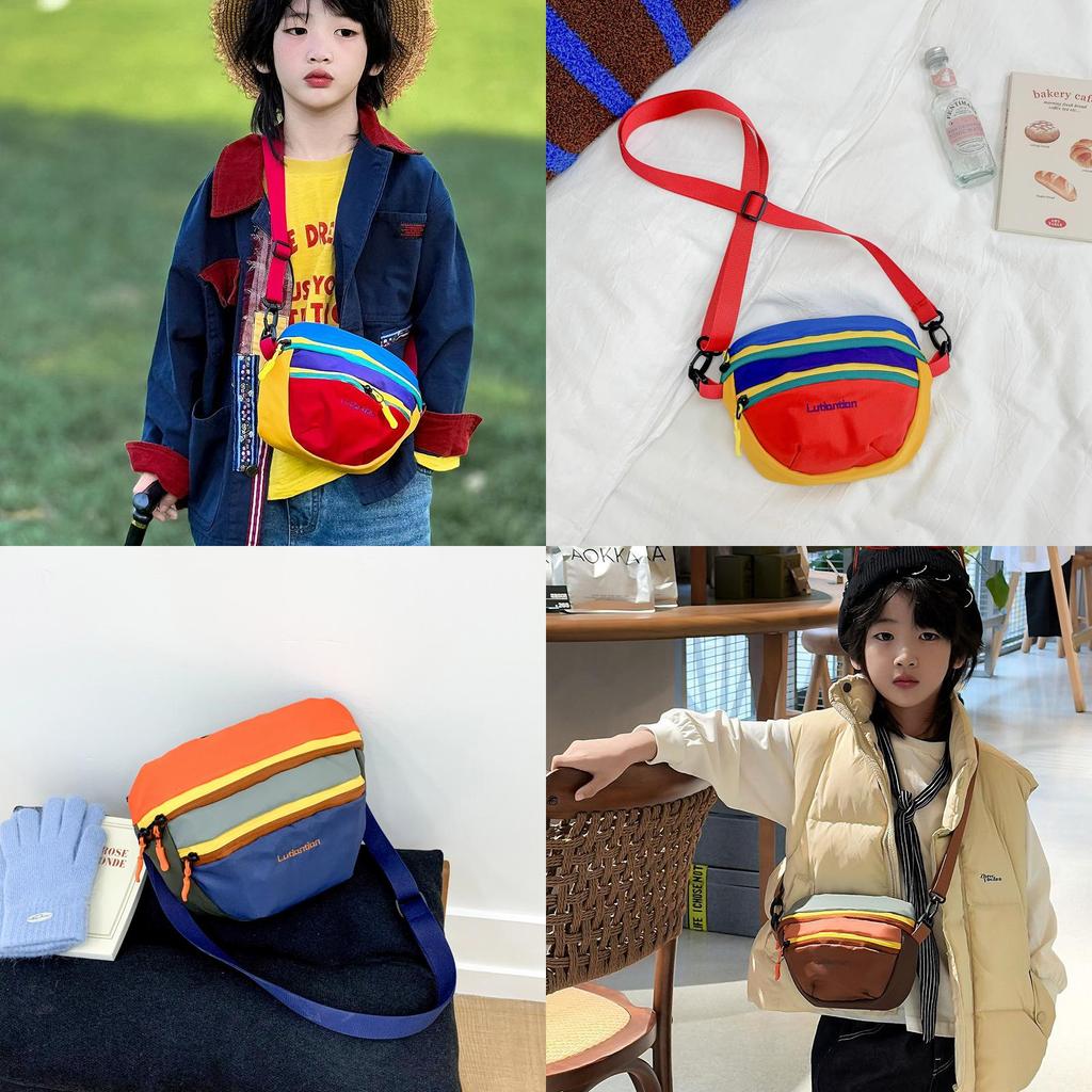 Bolso Cruzado Streetwear para Niños con Nylon Transpirable y Diseño Ligero para la Escuela y Uso al Aire Libre