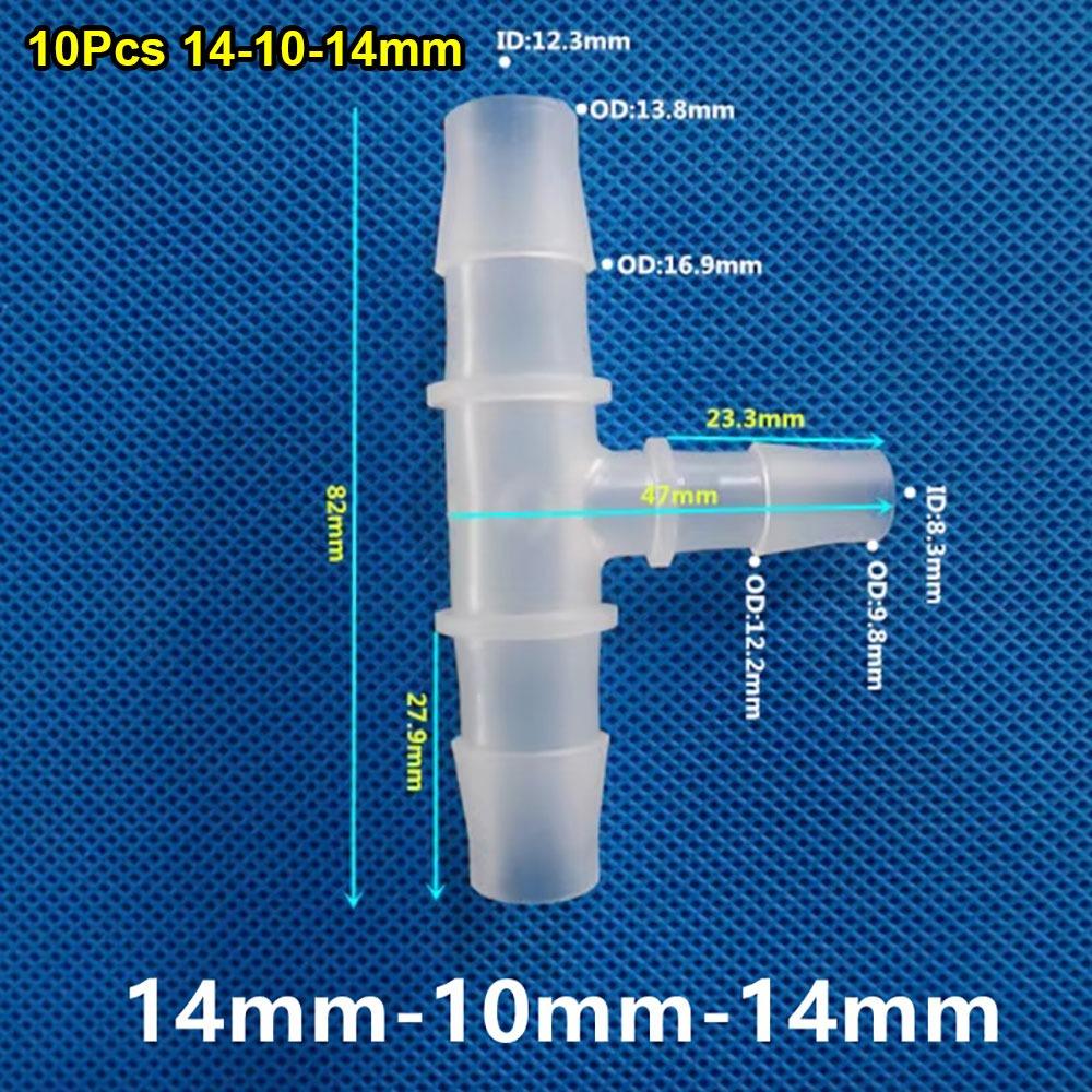 10Pcs Varied Diameter 3 Way Connector Plastic Hose Fittings  for Aquarium Fish Tank Fittings