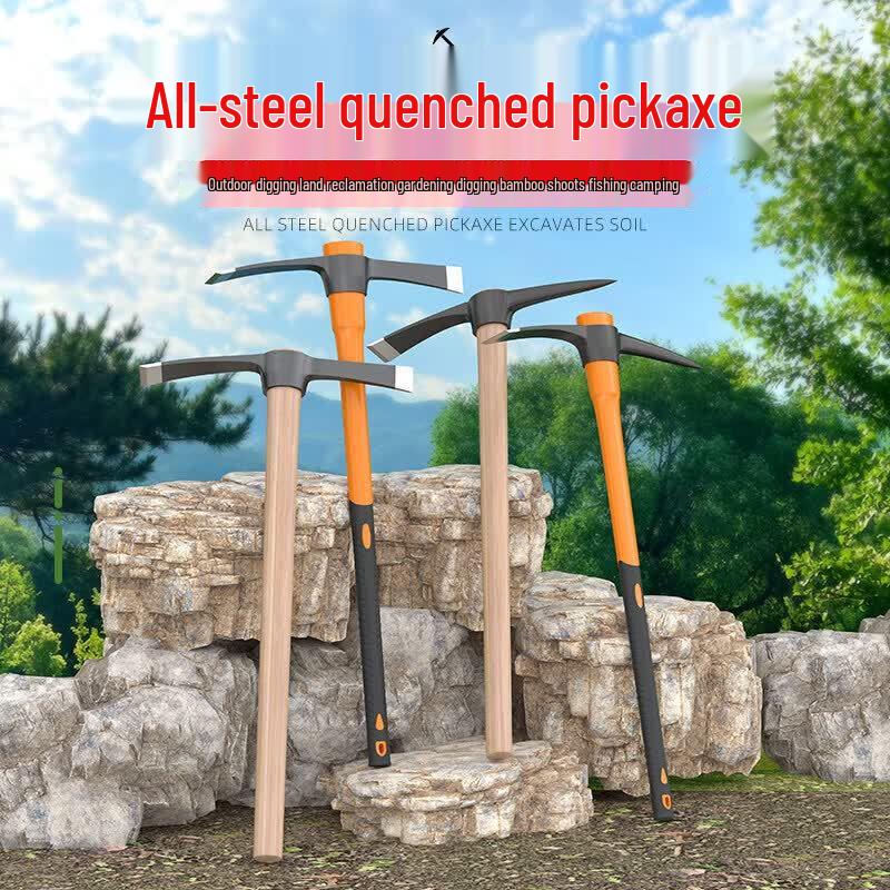 Manganese Steel Dual-Use Pickaxe Hoe
