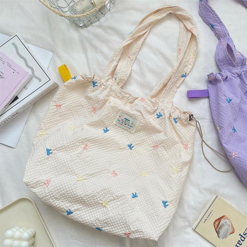 2 New Fresh Niche Design Bow Shoulder Bag Fashion Casual Underarm Bag Tote Bag