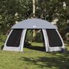 Pool Tent with Removable Canopy and Mesh Walls Gray 510 x 510 cm