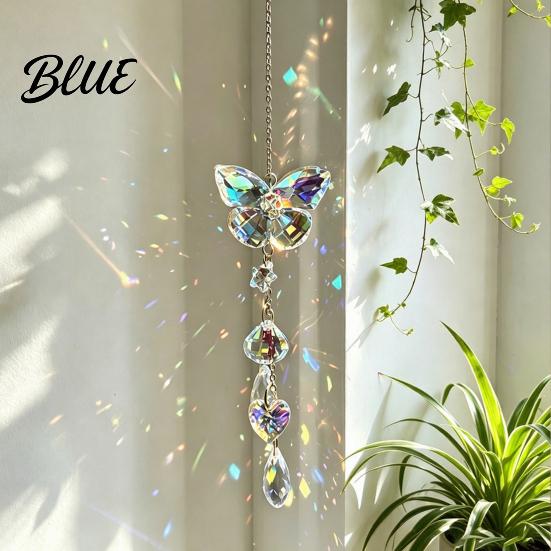 Sophisticated Birthday Gifts for Women Butterfly & Dragonfly Crystal Suncatcher Colorful Rainbow Maker Prism Hanging Creative Home Lovers Ornament,