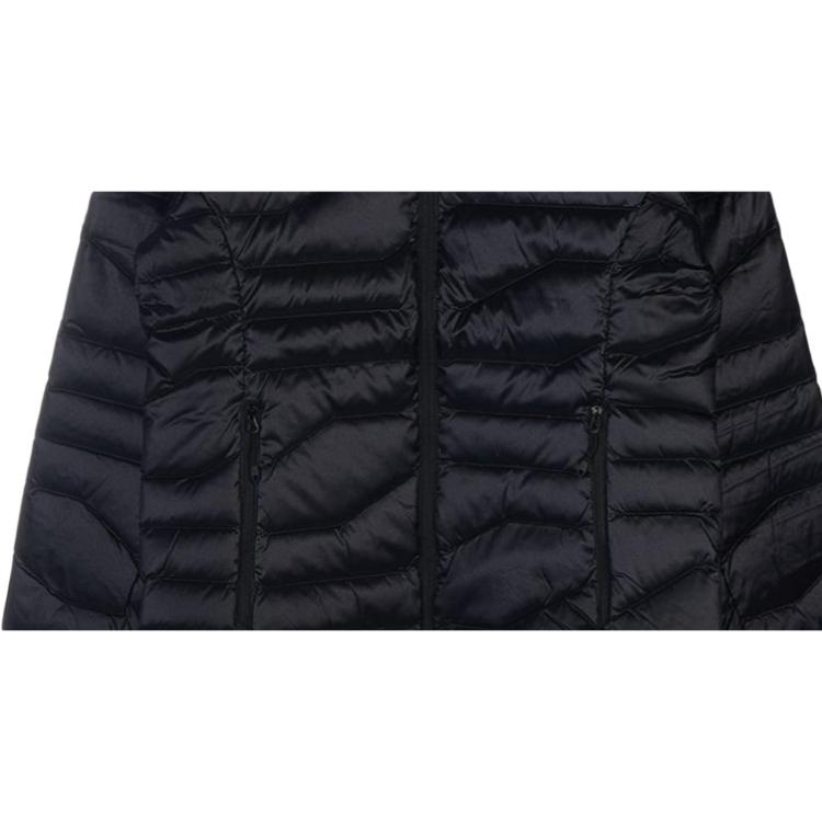 J.Lindeberg Solid Color Hooded Zip Long Sleeve Cotton Jacket Women jackets Black AWOW06738-9999
