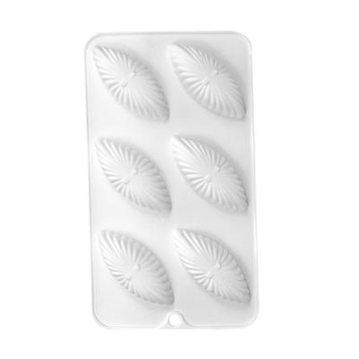 6Cavity Seashells Fondants Chocolate Molds Cake Bakings Tool Handmades Soaps Silicone Ornament Molds Easy To Clean