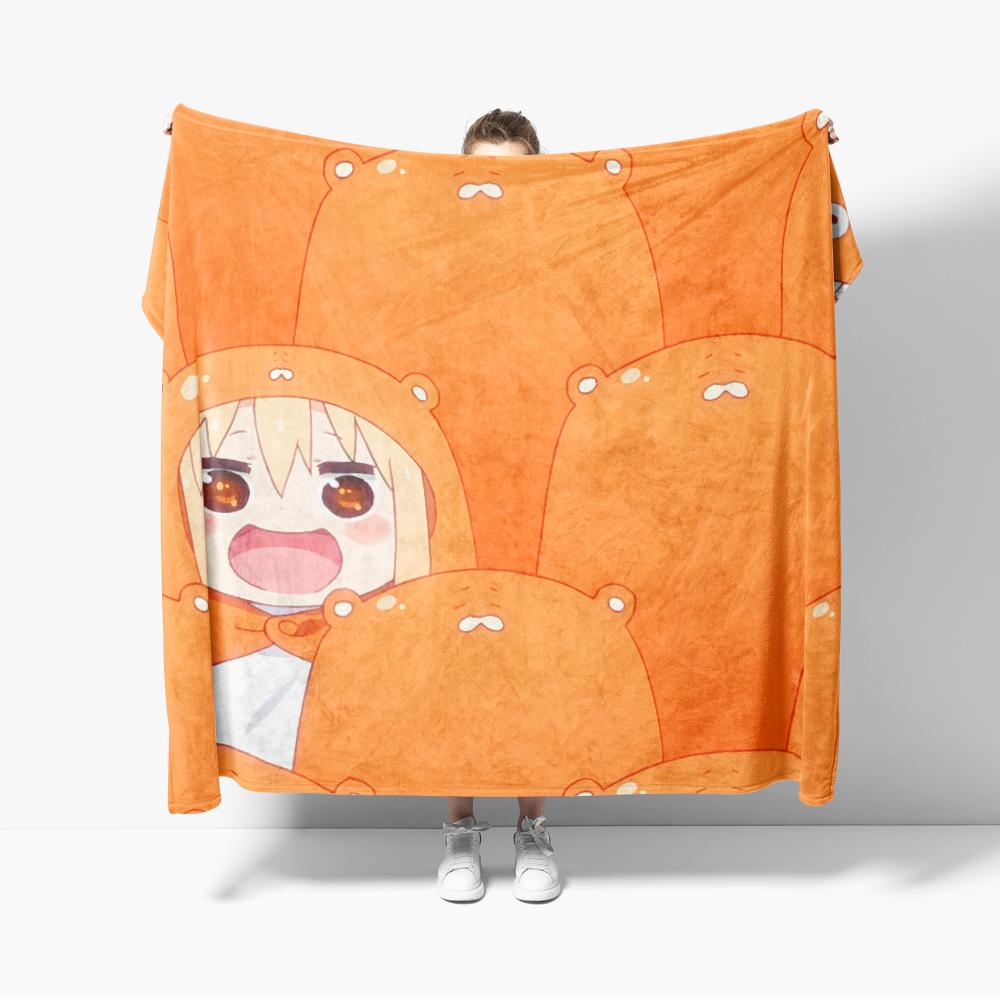 

Фланелевый плед размера Queen для дивана, аниме-декор с хомяком Умару-чан, уютный, мягкий, легкий, милый, 30x40 дюймов, 40x50 дюймов 30x40in