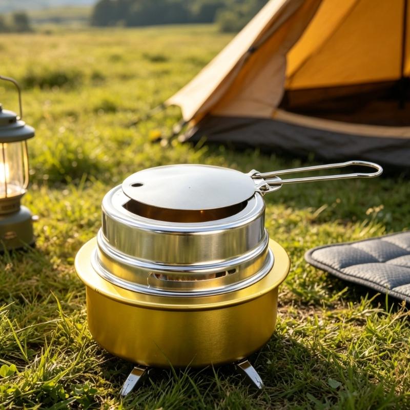 Fuels Fires Extinguishing Cover Stainless Steel Windproofed Flame Cover For Alcohols Stove With Heat Resistant Handle