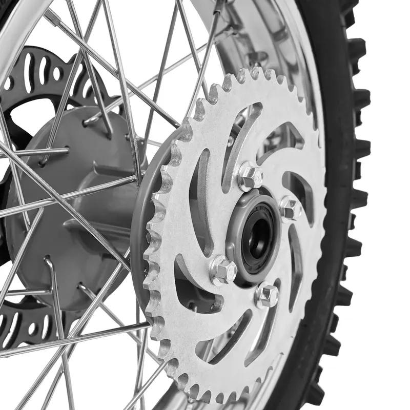 Çamurluk Çukuru Maymun Bisikleti 80/100-12 Lastik ve Jant Takımı İç Lastikli - Arka Tekerlek İçin 18,5 İnç Disk Fren Jantı