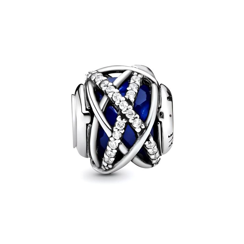 Pandora Blue Galaxy 925 Silver Pendant Women's 796361NCB