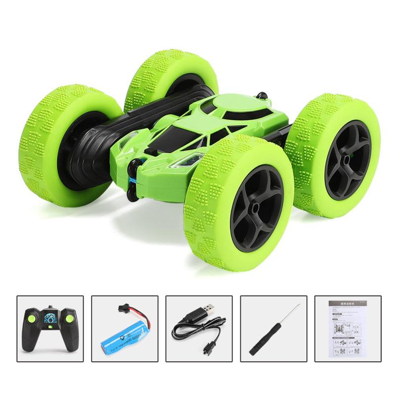 2.4g Remote Control Car Toy Rechargeable Double-sided Stunt Rc Drift Off-road Vehicle For Children
