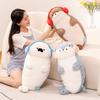 Cartoon 40/70cm Seal Sloth Stuffed Animal Soft Dolls Wear Headphones Pillows Toys Baby Comfort Doll Girls Boys Birthday Gifts