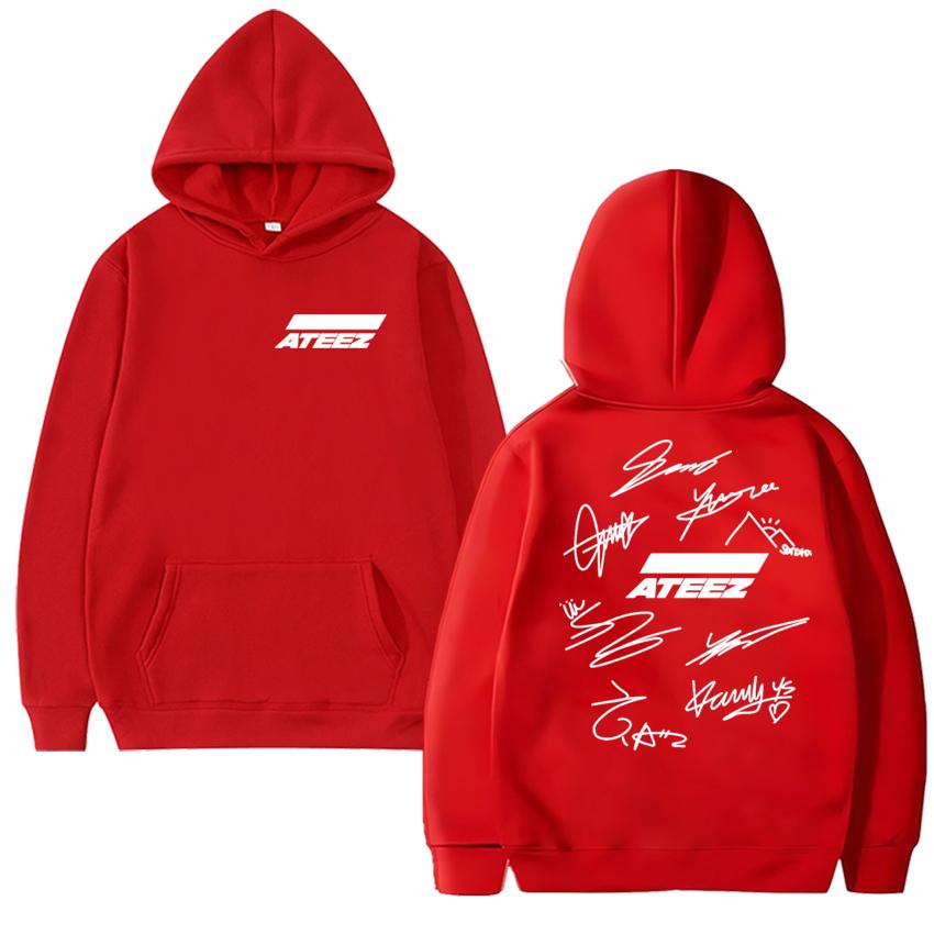 2025 Korea Kpop Ateez The World Ep.fin Will Double Sided printed Hoodie Men women fashion Y2k Sweatshirt Unisex Fleece pullover