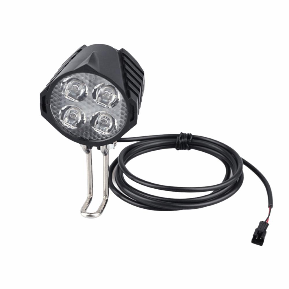 Faro Elettrico Nero per Bicicletta per Sistemi di Motore Centrale BBS01 / BBS02 / BBSHD per la Guida Notturna