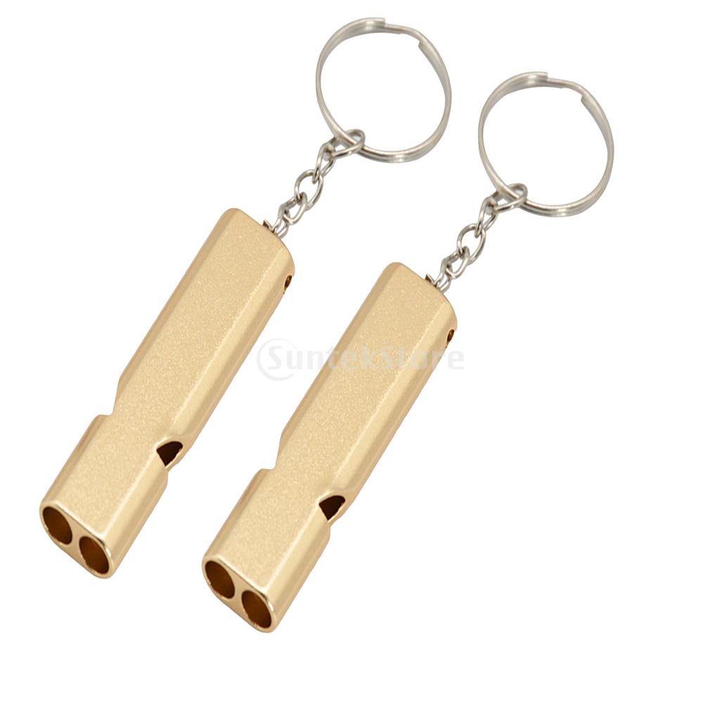 2pcs Emergency Survival Whistle Marine Safety Outdoor Camping Boating Safety Outdoor Hiking Camping Lifeguard Equipment