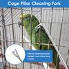 5 Stück Vogelkäfig Reiniger Werkzeugset Praktisches Vogelkäfig Reinigungszubehör Vogelkotentferner und Schaber Werkzeugset zur Entfernung von Kot