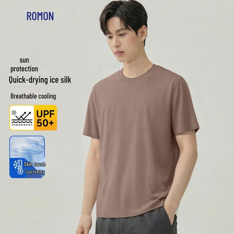 Romon Men s Ice Silk Sun Protection Quick-Dry T-Shirt XL 1880₽