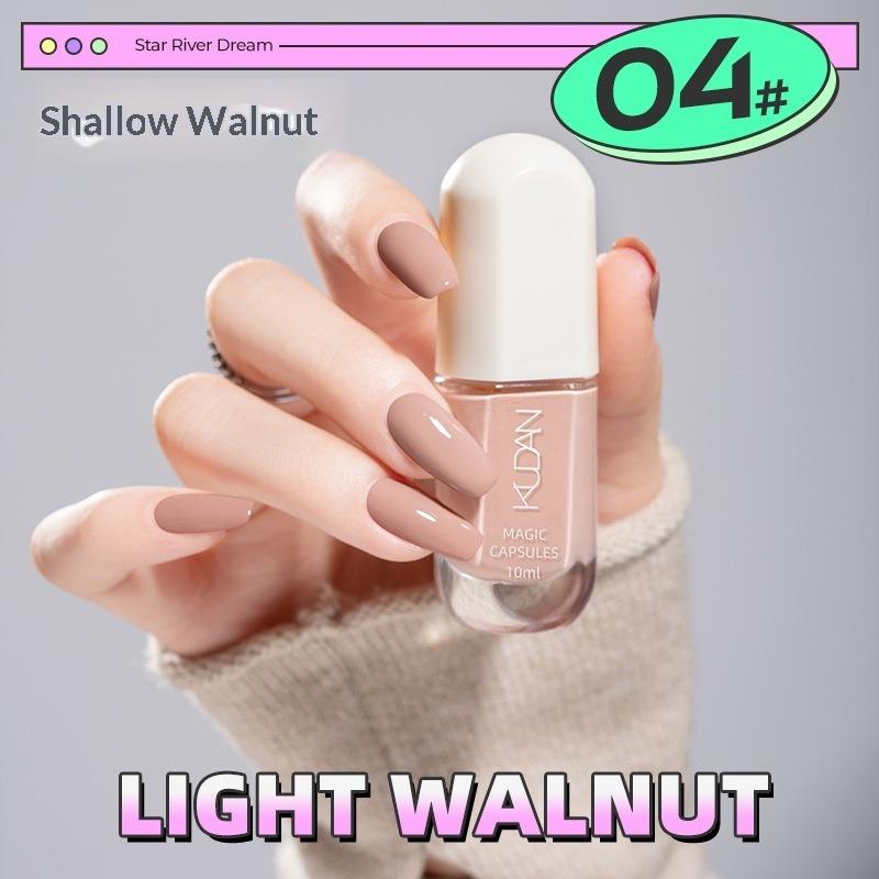 No-bake, Quick-drying, Odorless, Fine Glitter, Sparkly, Nude, Water-based, Peel-off Nail Polish.