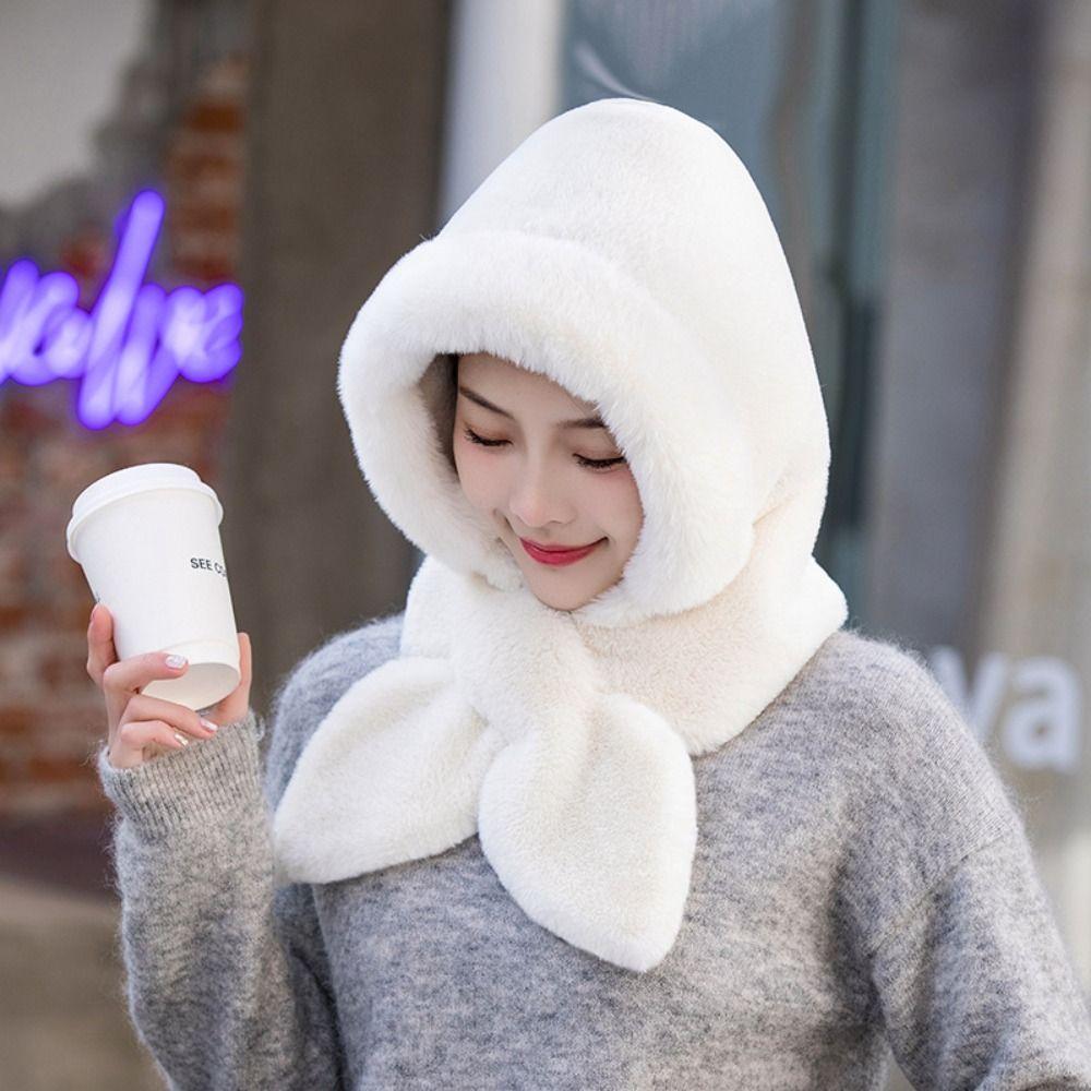 Windproof Toe Caps Plush Scarves Leisure Fisherman Hat  Women's