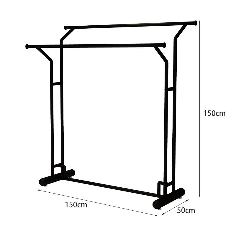 Minimalist Floor-Standing Hanger Rack for Men's and Women's Clothing Displays