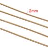 Catene Snake in Acciaio Inossidabile da 2 metri e 2 mm per Collane Braccialetti Creazione Gioielli Componenti DIY All'ingrosso
