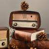 Kawaii Europe Vintage Radio Figurine Creative Old-fashioned Radio Desk Craft  Car