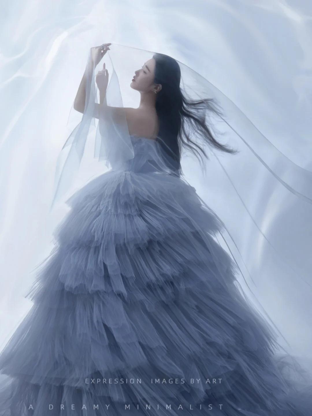 

Платье свадебное с открытыми плечами 2025 новая одежда свадебное платье для пары цветная пряжа Мори вечернее платье XXXL