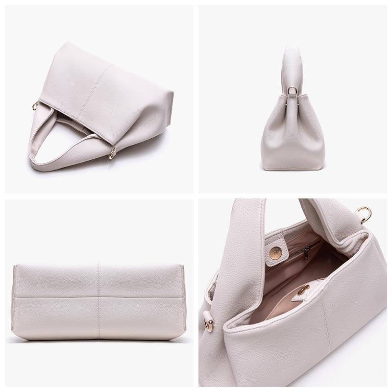 Women's Handbag Designer Fashion Pleated Women's Bag Luxury Soft Pu Shoulder Messenger Bag Purse