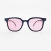KOLEAT WOMEN Layered Horn-Rimmed Pink Tint Square Round UV Protection Sunglasses [SQRTP]