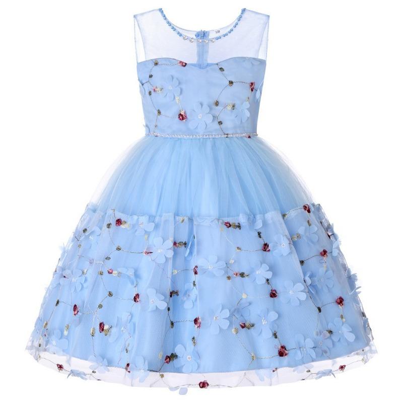 Girl S Little Sleeveless Flower Girl Princess Tutu Dress