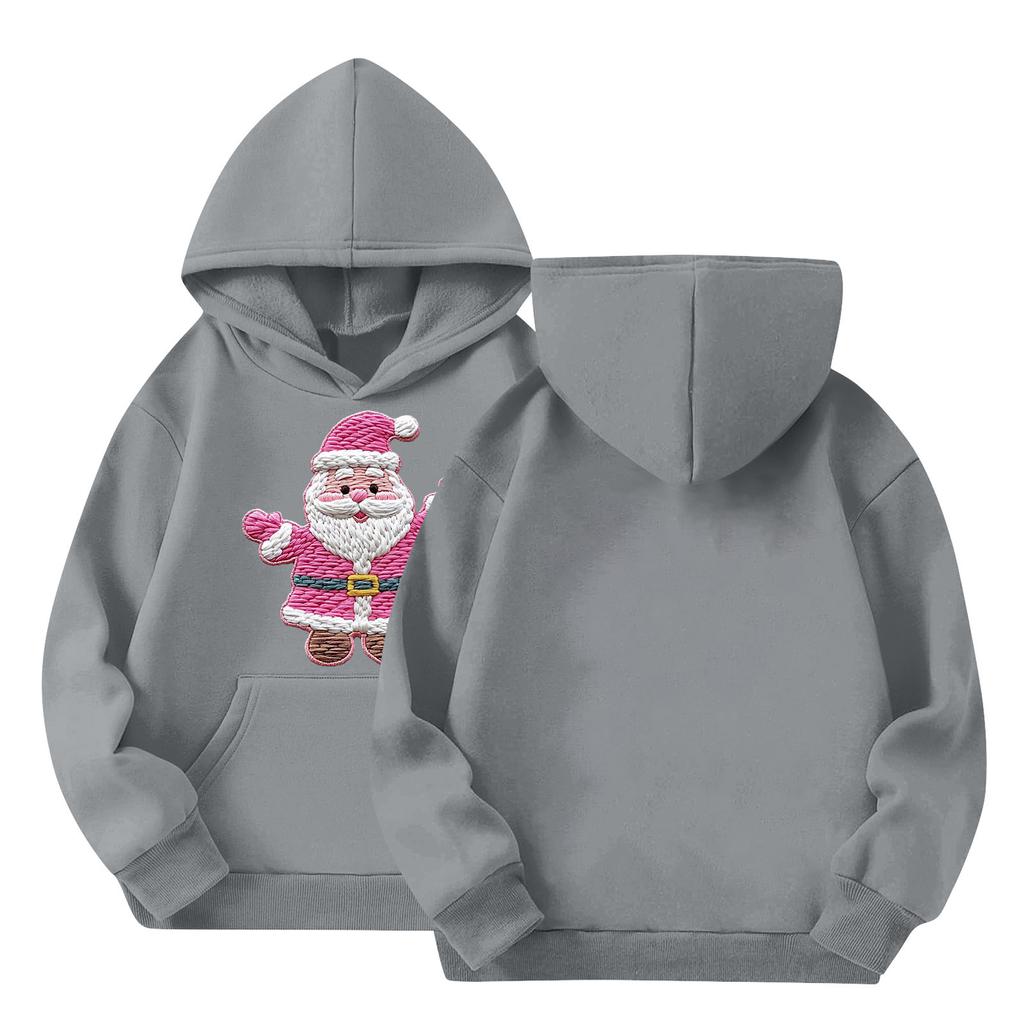 Children's Hoodies Loose Solid Color Hooded Sports Shirt Fashionable Sports Shirt