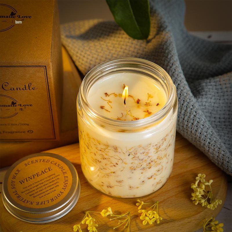 100g High-Grade Smokeless Scented Candle In Glass Cup - Perfect for Festivals & Gifts