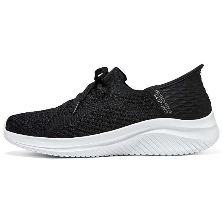 Skechers Слипоны Простые Удобные Амортизирующие Прочные Дышащие Низкие Беговые Кроссовки Мужские кроссовки Черный Белый 232431-BKW 43