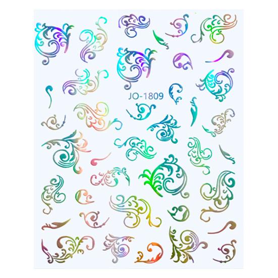 Hervorragender Nagelaufkleber mit glänzender Oberfläche und attraktivem visuellen 3D-Effekt