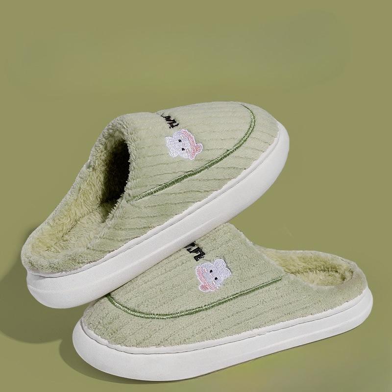 Nová bavlněná taška na pantofle a dámské bavlněné boty s tlustou protiskluzovou podrážkou pro vnitřní použití