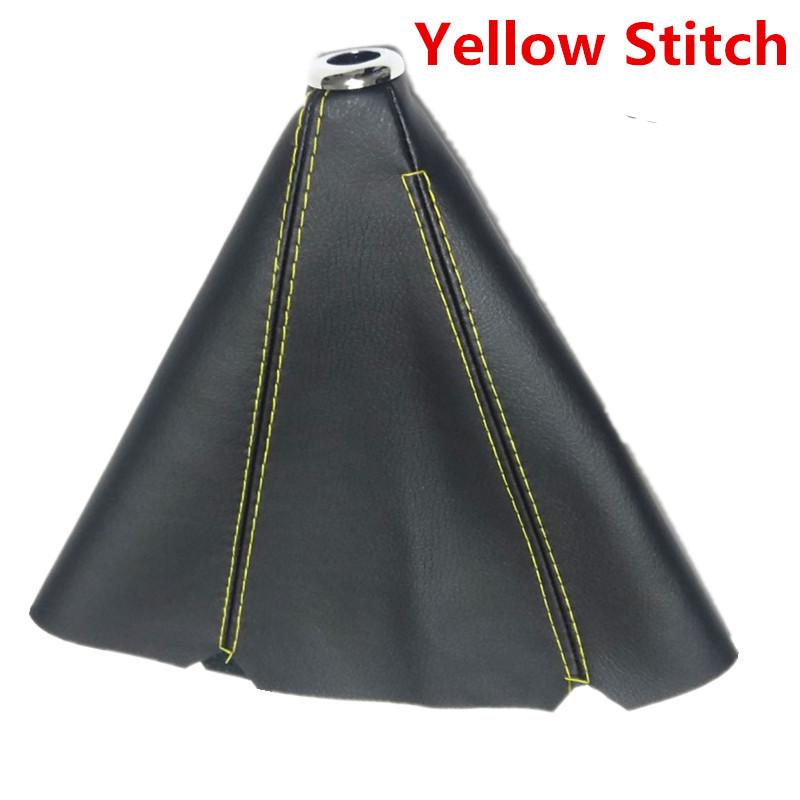 

Універсальний шкіряний важіль перемикання передач AT MT Автомобільна ручка перемикання передач Ручка перемикання передач Чохол гетри для Ford Galaxy Mondeo 3 4 S-max C-max Honda Yellow Line