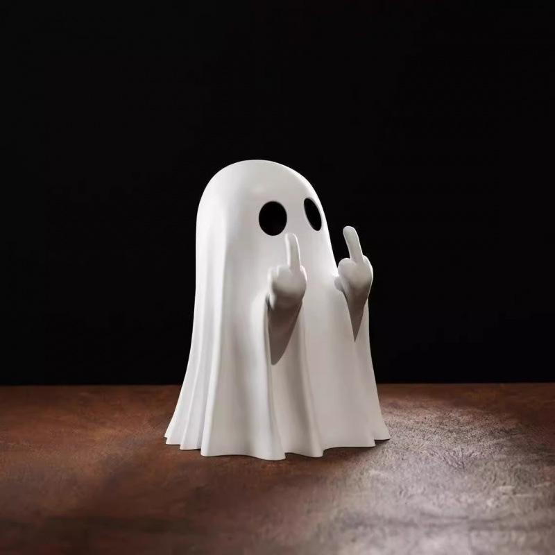 Little Ghost Scares You with Creative Halloween Cute Ghost Ornaments, Creative Desktop Decorations, and Gifts for Children