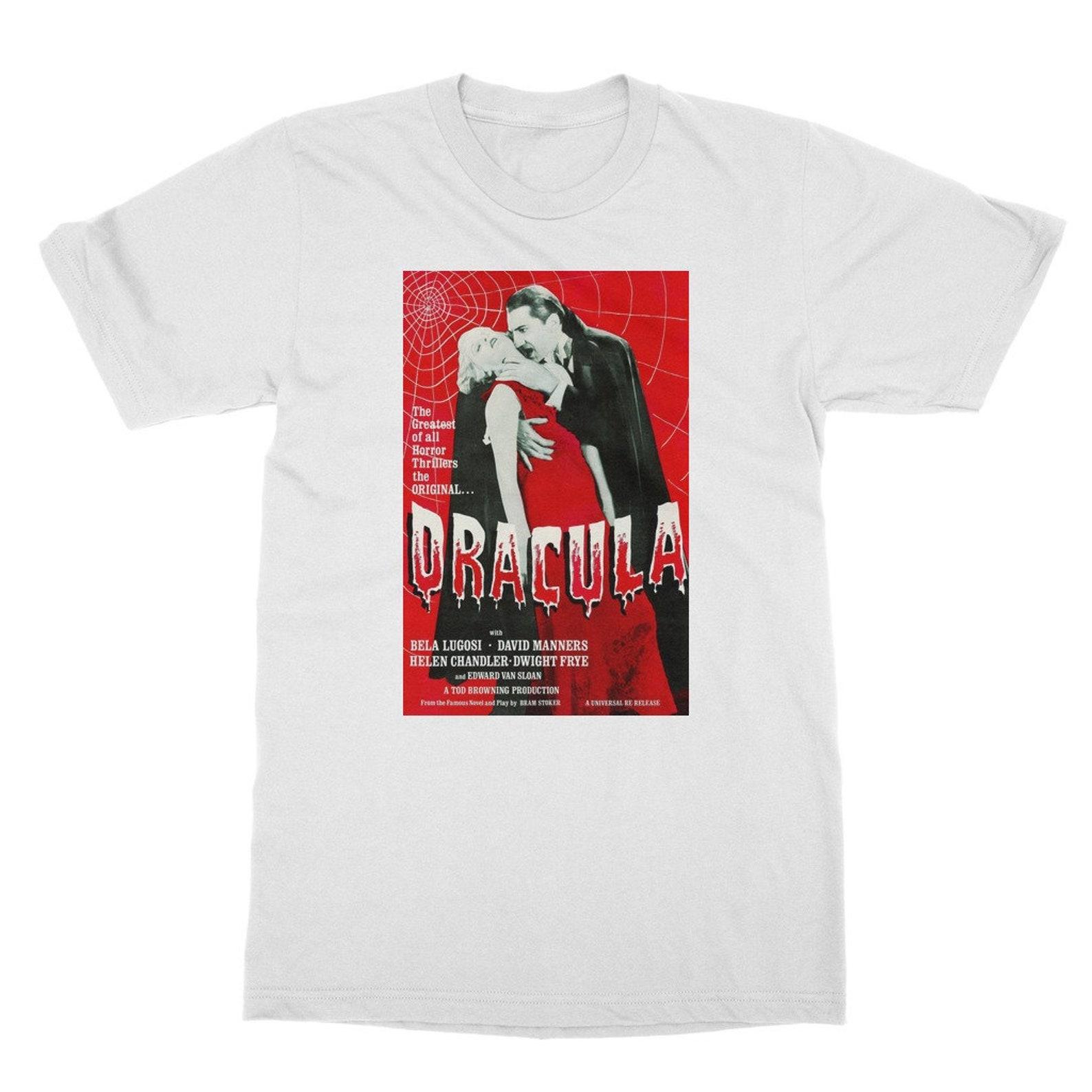 Dracula Movie Poster T-Shirt - Classic Horror Film Tee L