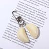 Student Car Keychains Jewelry Vegetable Garlic Pendant Food Keychain Garlic Keyring Garlic Keychain