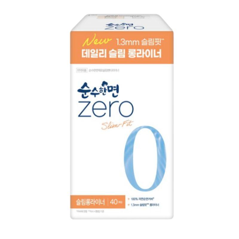 Reine Baumwolle ZERO Slim Slipeinlagen Lang 17,5 cm Tägliche Baumwoll-Einlagen 40 Stück Koreanische Damenhygiene