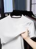 Men’s Summer 2025 V-neck Single-button Short Sleeve Breathable T-shirt