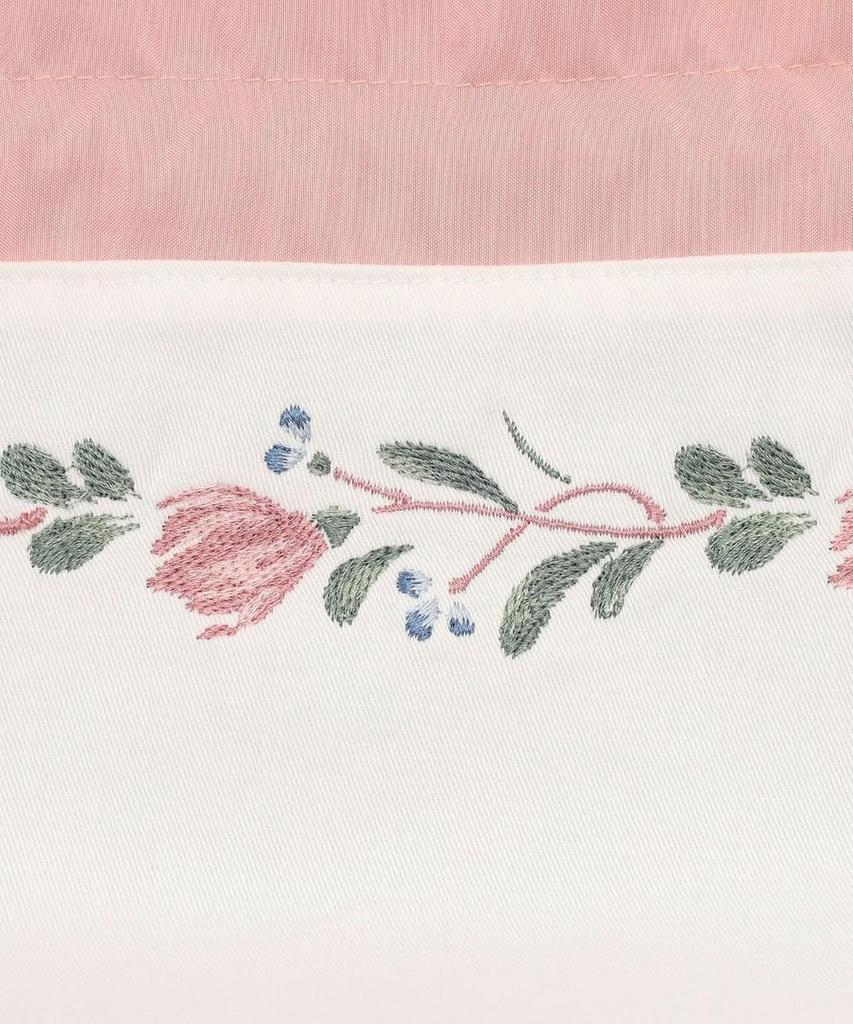 Geantă de prânz roz cu șnur, izolată, brodată cu Heritage Fleur, Afternoon Tea Living JD56