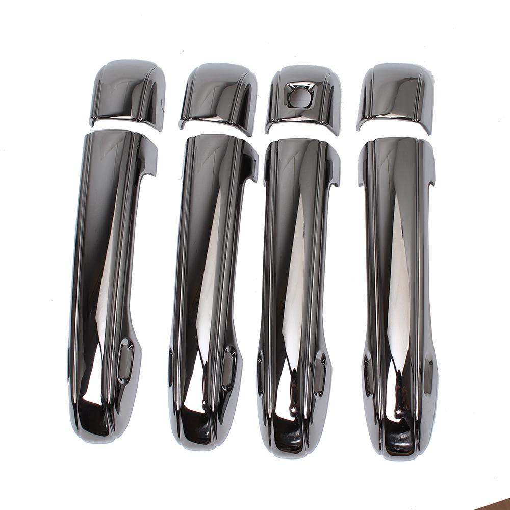 Pour Lexus LX570 LX 570 2012- GX460 2010-20 Édition Spéciale Chrome Noir Garniture Couvercle Poignée de Porte Accessoires Voiture